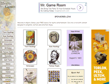 Tablet Screenshot of mysticgames.com